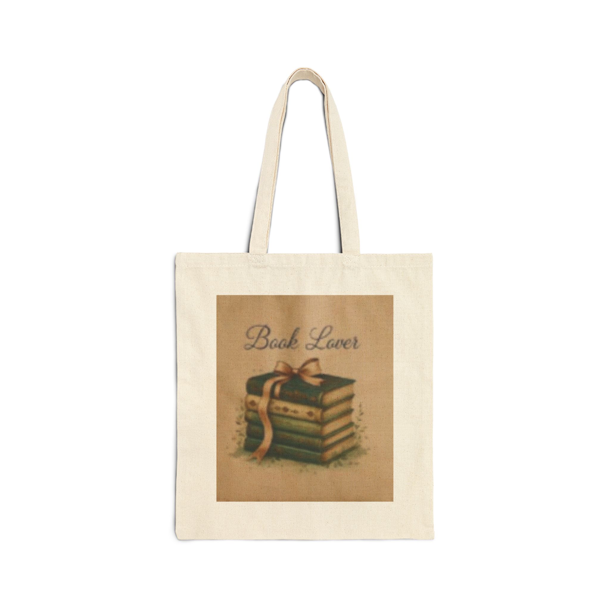 13901559236506547212_2048.jpeg Book Lover Tote Bag — Vintage Stack of Books Canvas Tote
