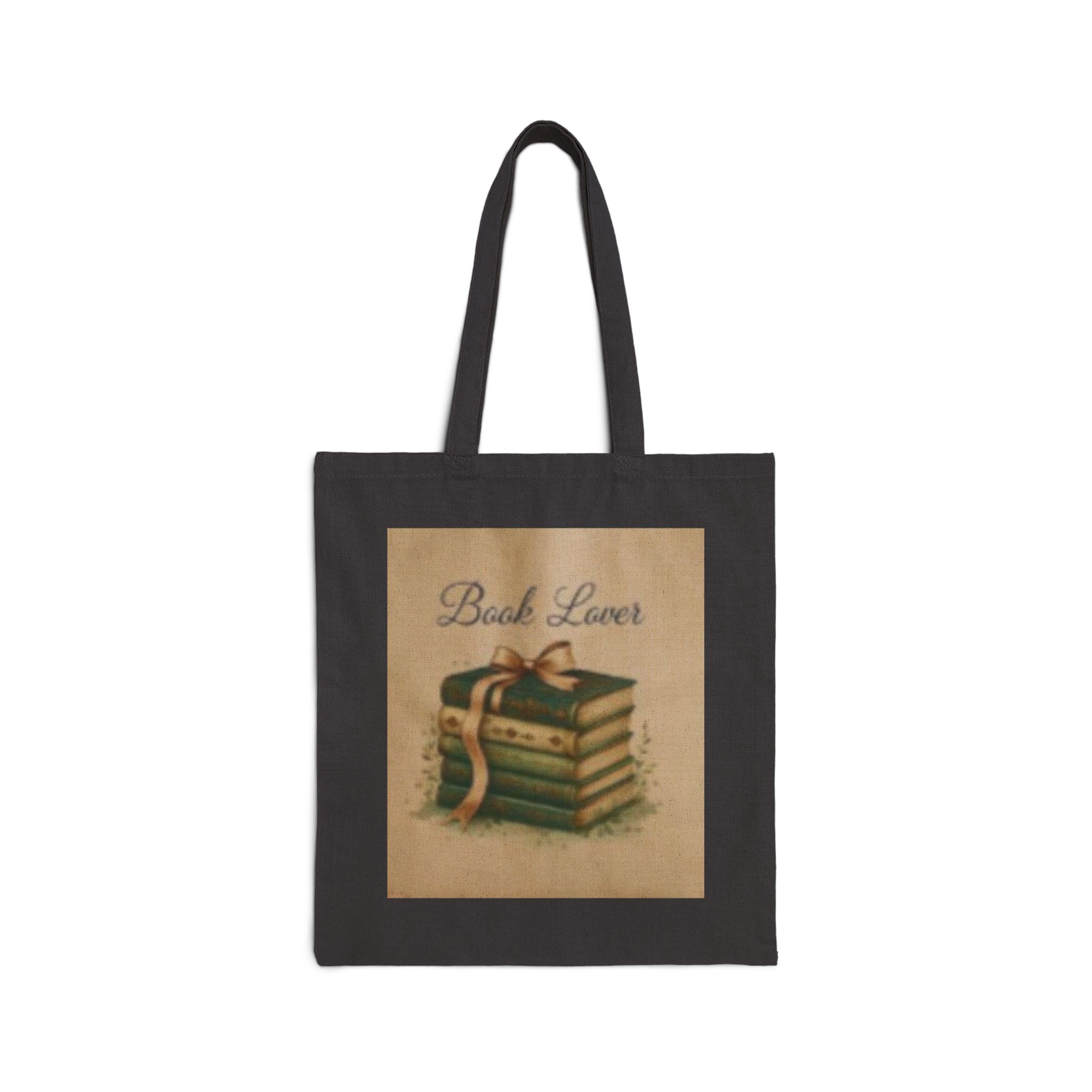 14183426728468717554_2048.jpeg Book Lover Tote Bag — Vintage Stack of Books Canvas Tote - Image 5