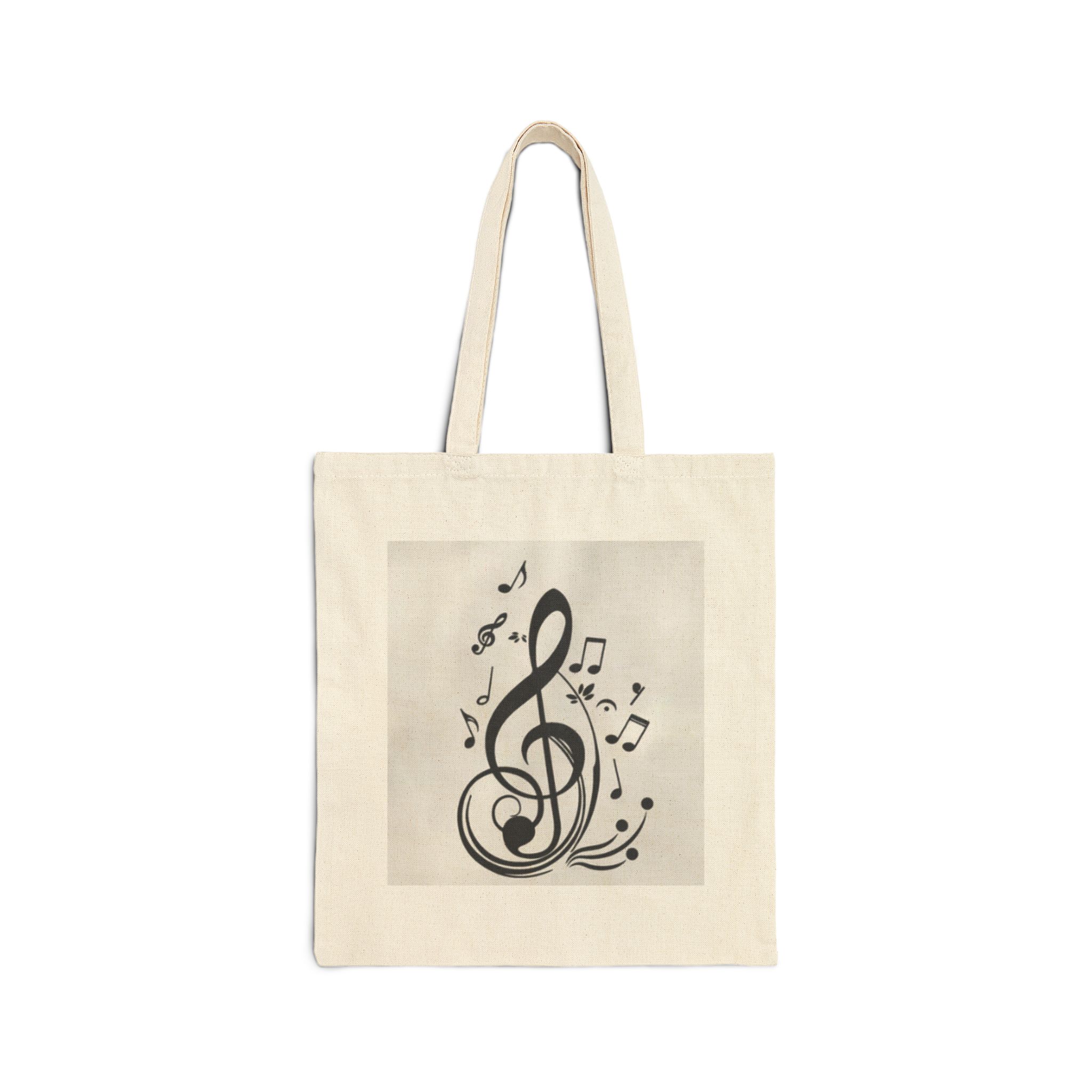 15066048911728922642_2048.jpeg Music Notes Canvas Tote Bag – Treble Clef Design