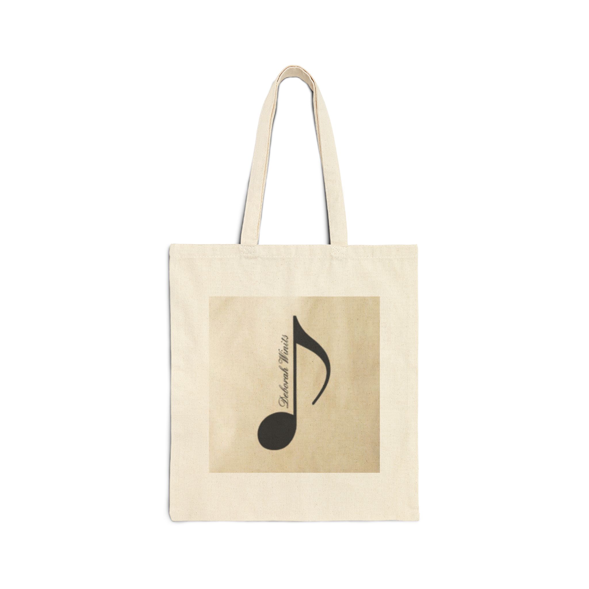 15720182126264941822_2048.jpeg Canvas Tote Bag - Vintage Sheet Music Note Print, Music Lover Eco Shopper