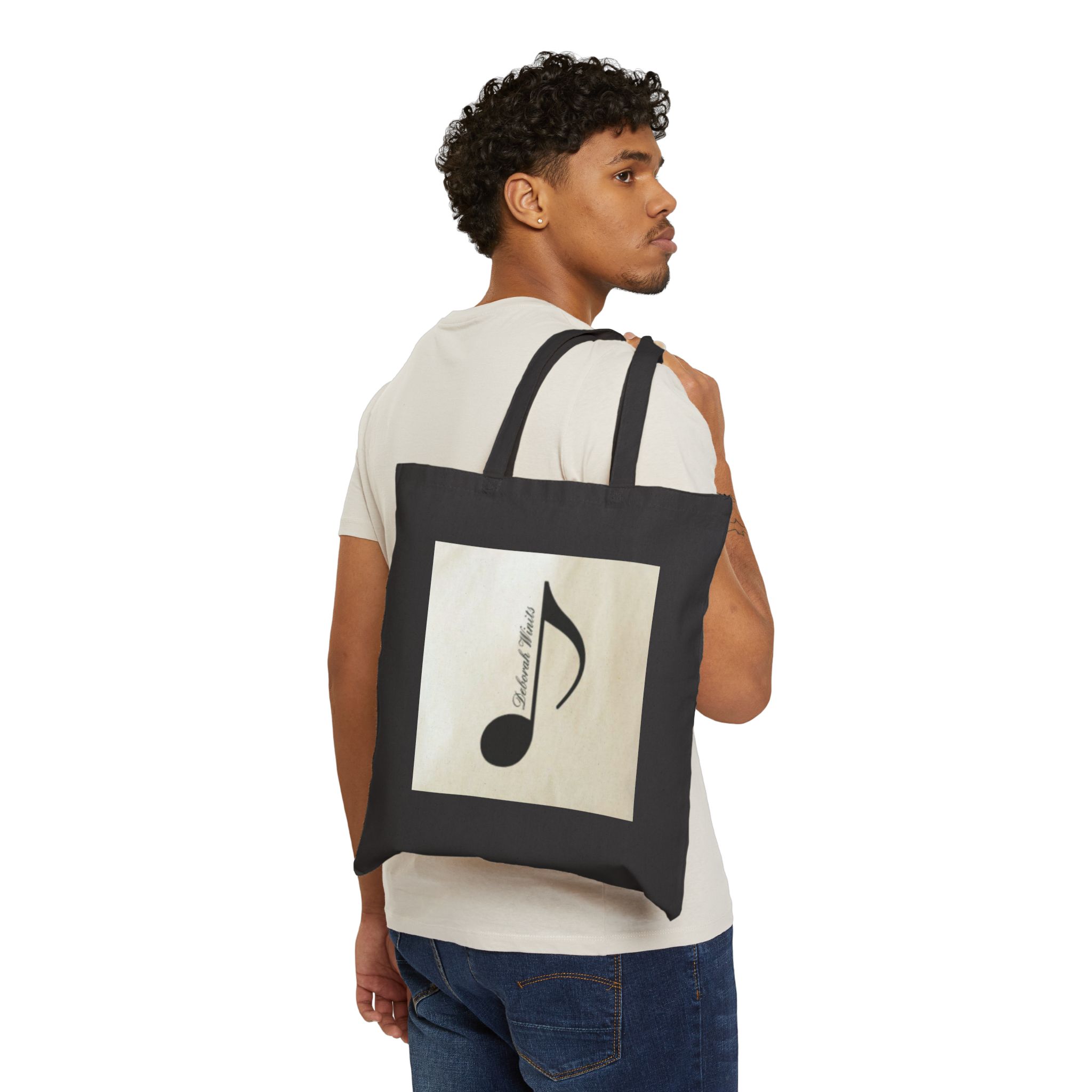 16174122834663114961_2048.jpeg Canvas Tote Bag - Vintage Sheet Music Note Print, Music Lover Eco Shopper - Image 7