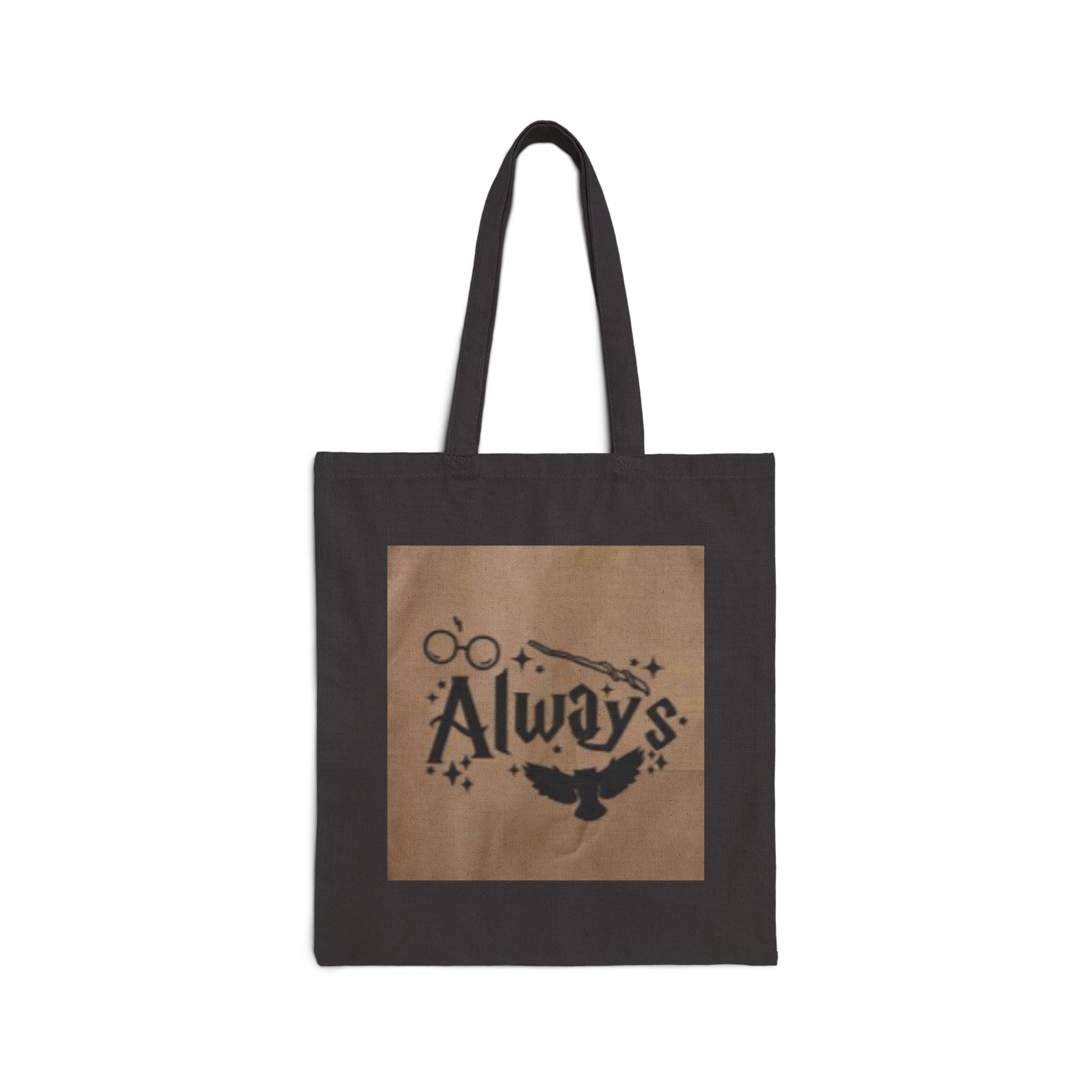 6628090631405303584_2048.jpeg Always Owl Cotton Canvas Tote Bag – Literary Magic Book Lover Grocery Bag - Image 5