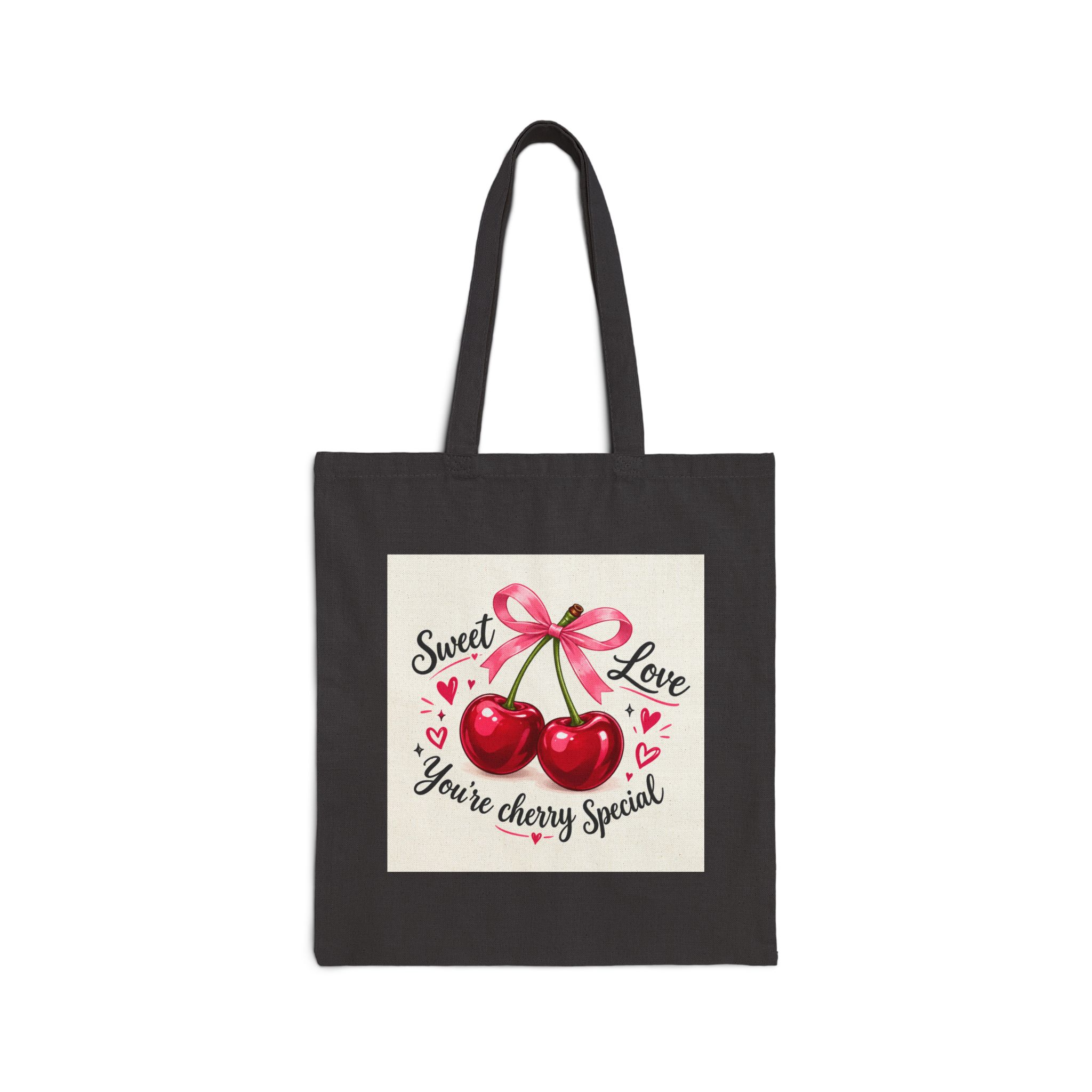 7790803682378406296_2048.jpeg Tote Bag — “Sweet Love, You’re Cherry Special” Cherry Graphic Canvas Tote - Image 5